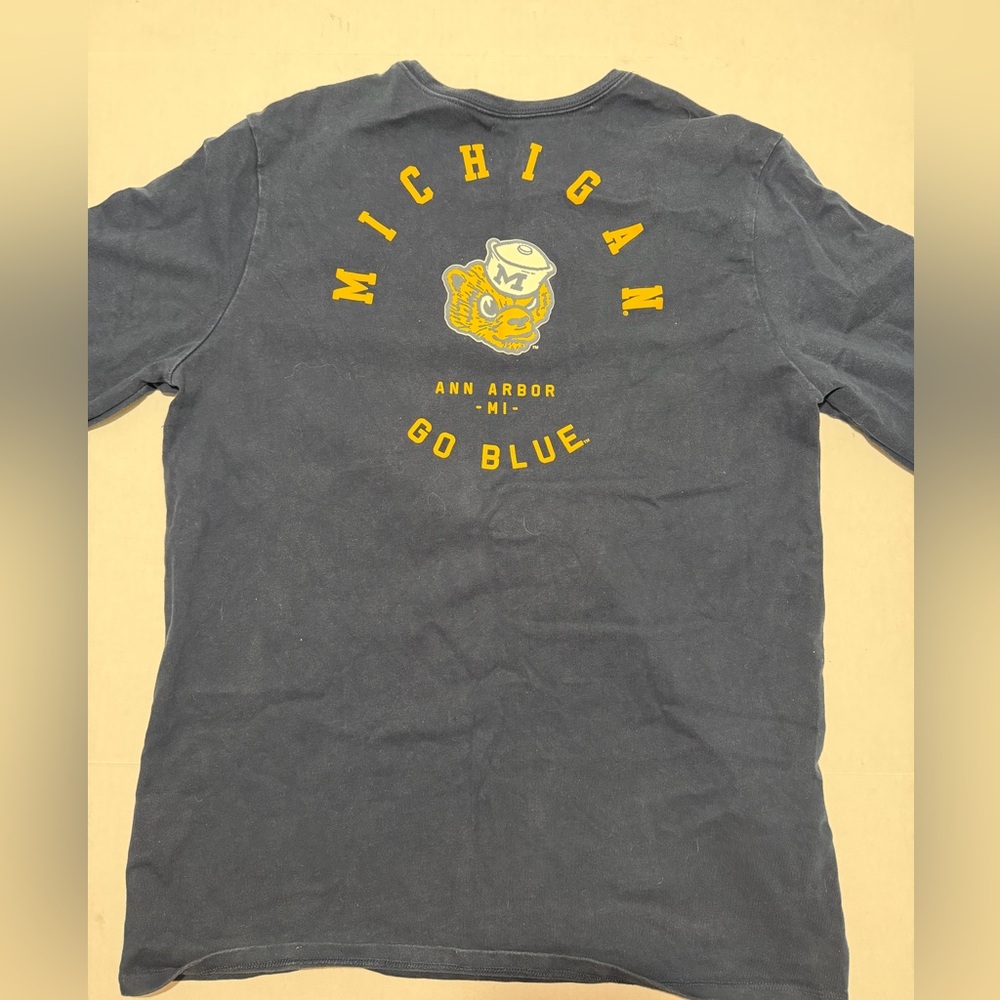 Nike Tee Michigan Go Blue, LS Blue Thick Pullover XL t-shirt #572‎